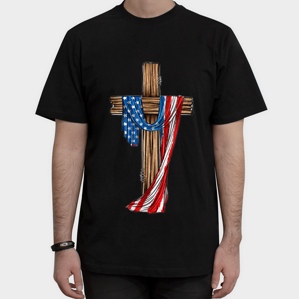 تیشرت AMERICAN CROSSنمای روبرو ۱ - رنگ مشکی1