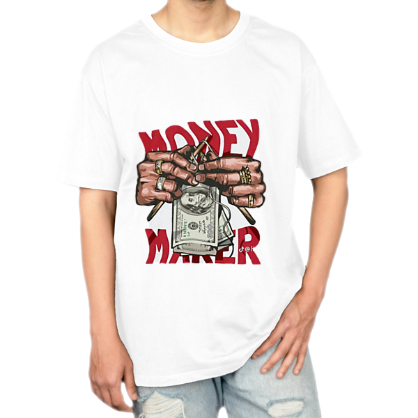 تیشرت طرح moneyنمای روبرو ۱ - رنگ سفید1