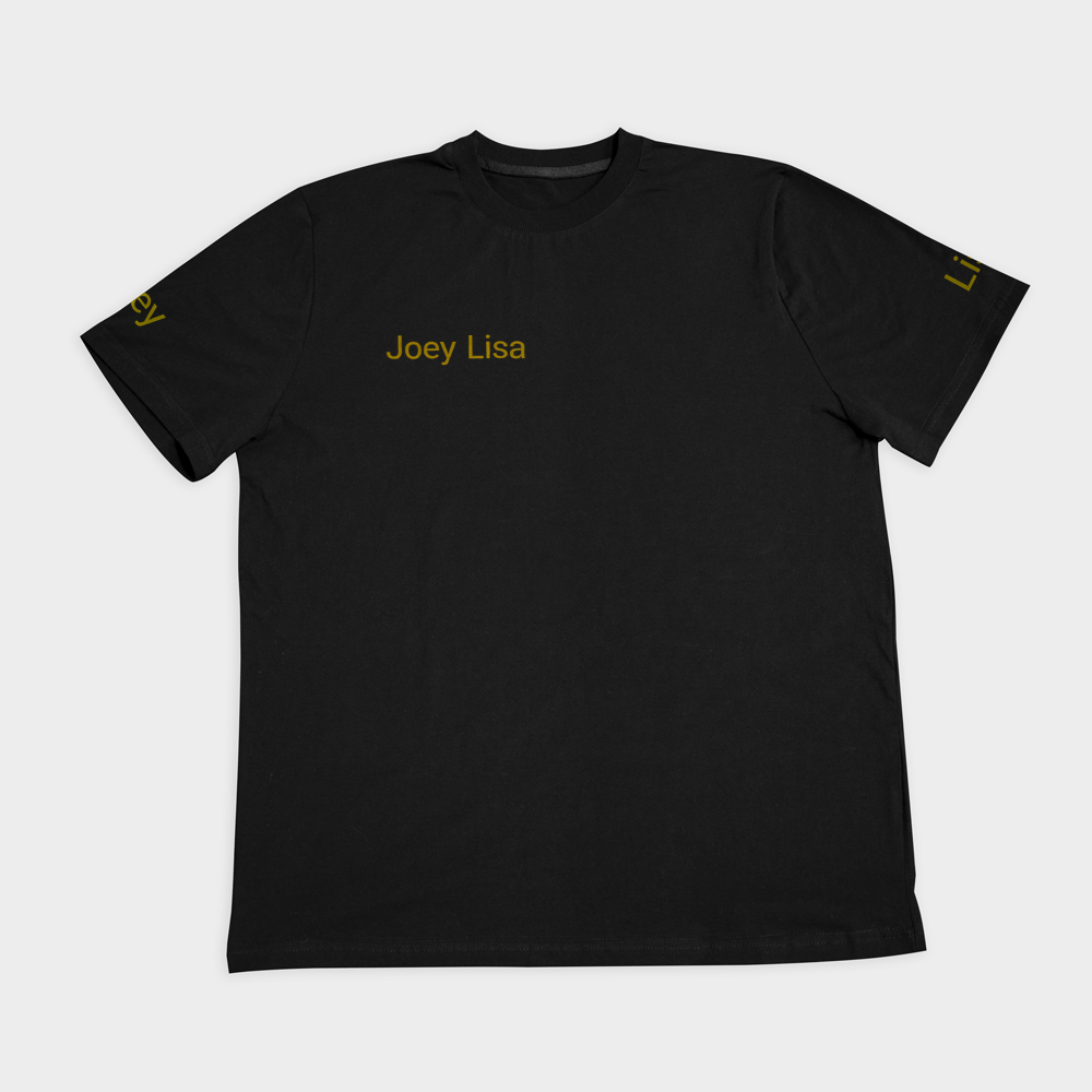 تیشرت فرندز (Joey lisa)نمای روبرو ۲ - رنگ مشکی1
