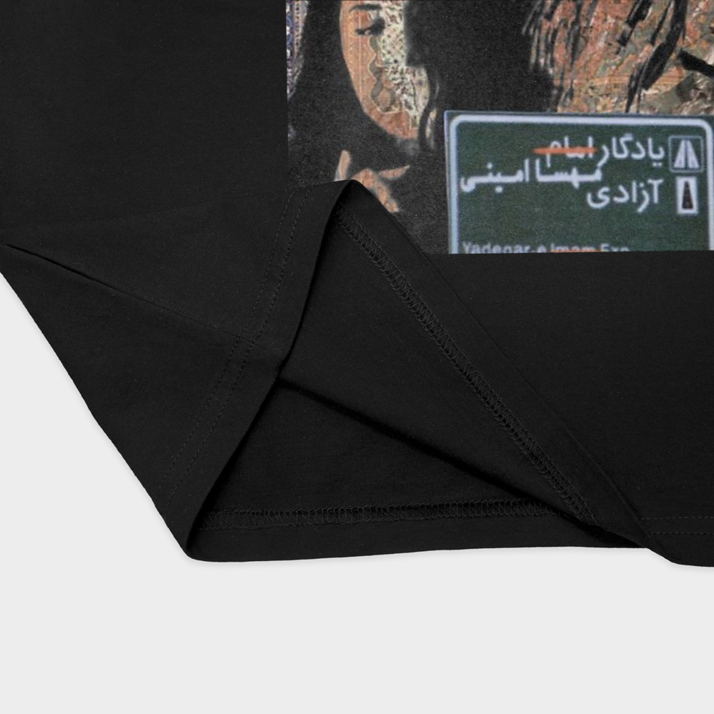 طرح ایران عزیزموننمای نزدیک پایین لباس - رنگ مشکی3