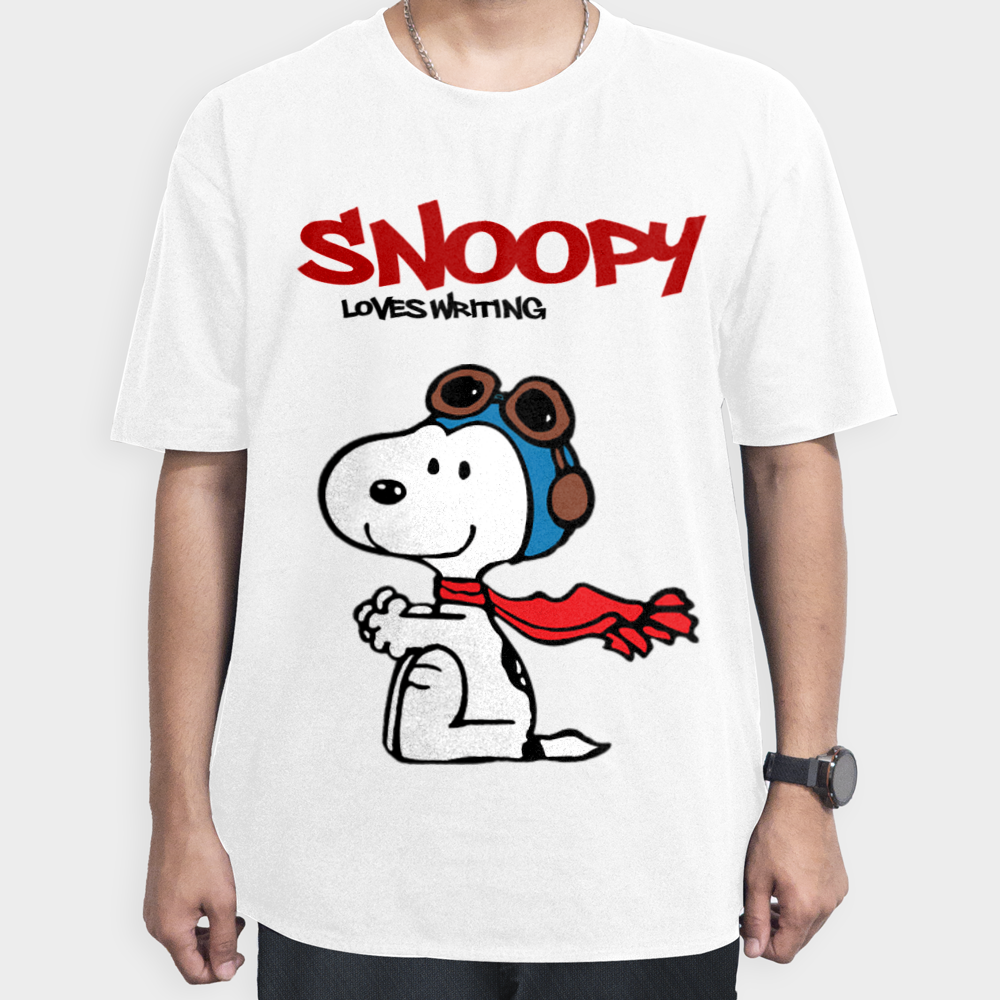 تیشرت Snoopy کد 01نمای روبرو ۱ - رنگ سفید