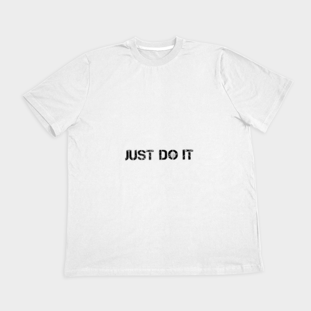 تیشرت با طراحی just do itنمای روبرو ۲ - رنگ سفید1