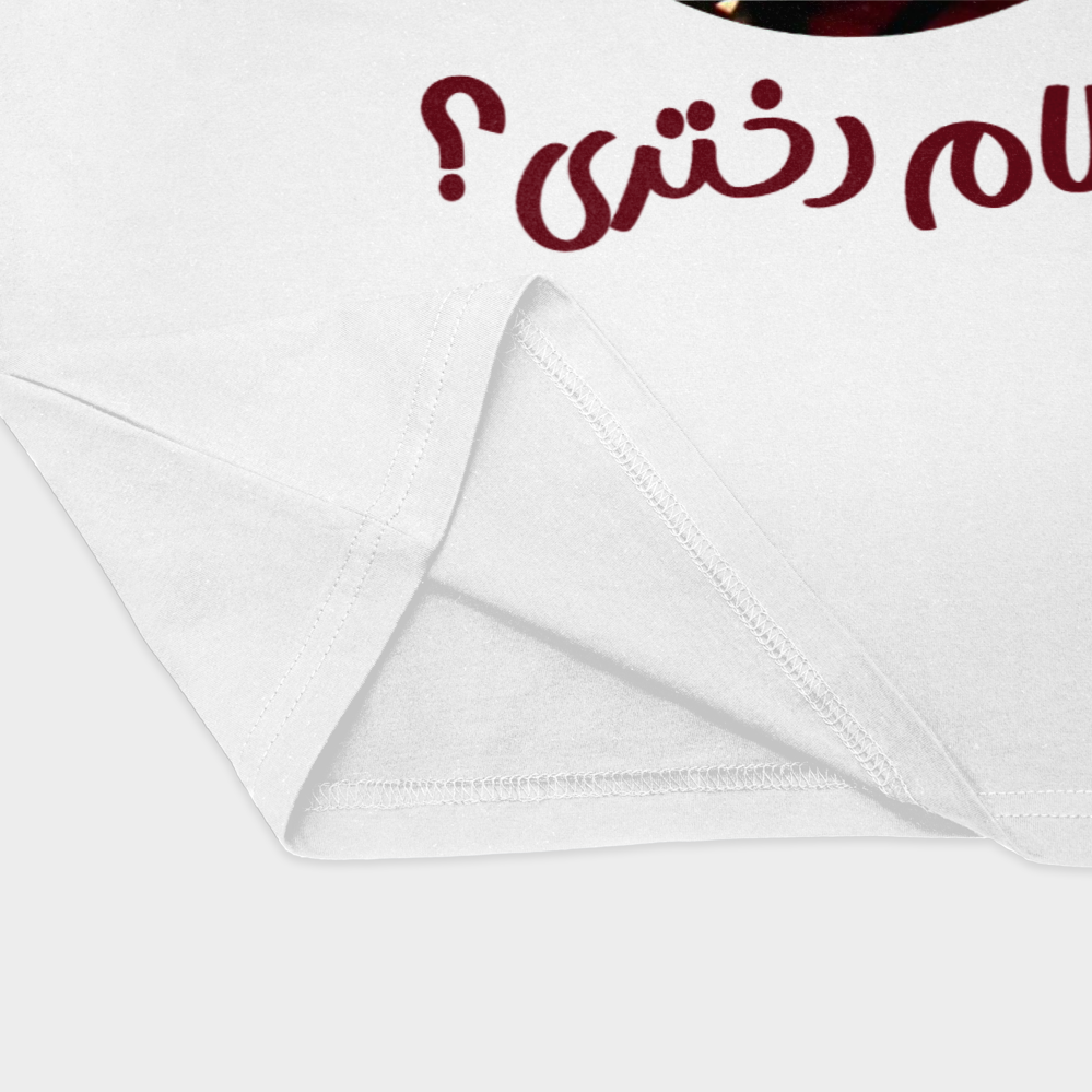تیشرت ددپولنمای نزدیک پایین لباس - رنگ سفید2