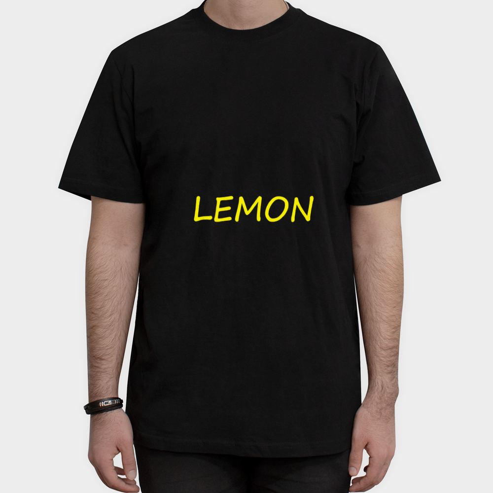 lemon tshirtنمای روبرو ۱ - رنگ مشکی2