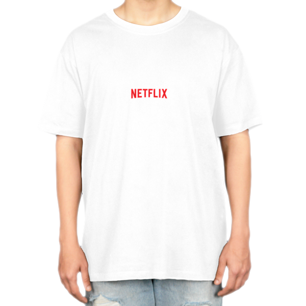 تیشرت طرح Netflixنمای روبرو ۲ - رنگ سفید1