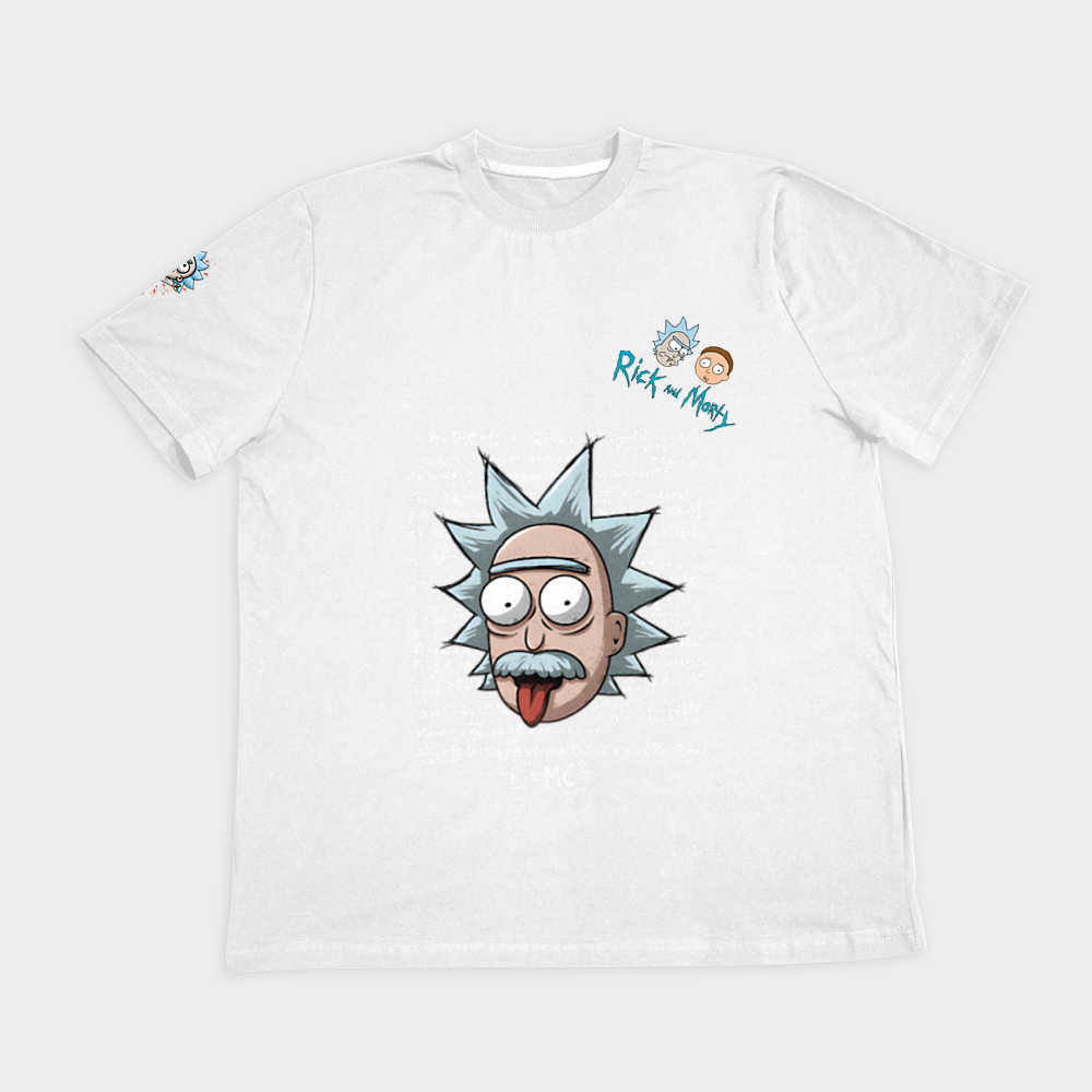 تیشرت Rick and Mortyنمای روبرو ۲ - رنگ سفید2
