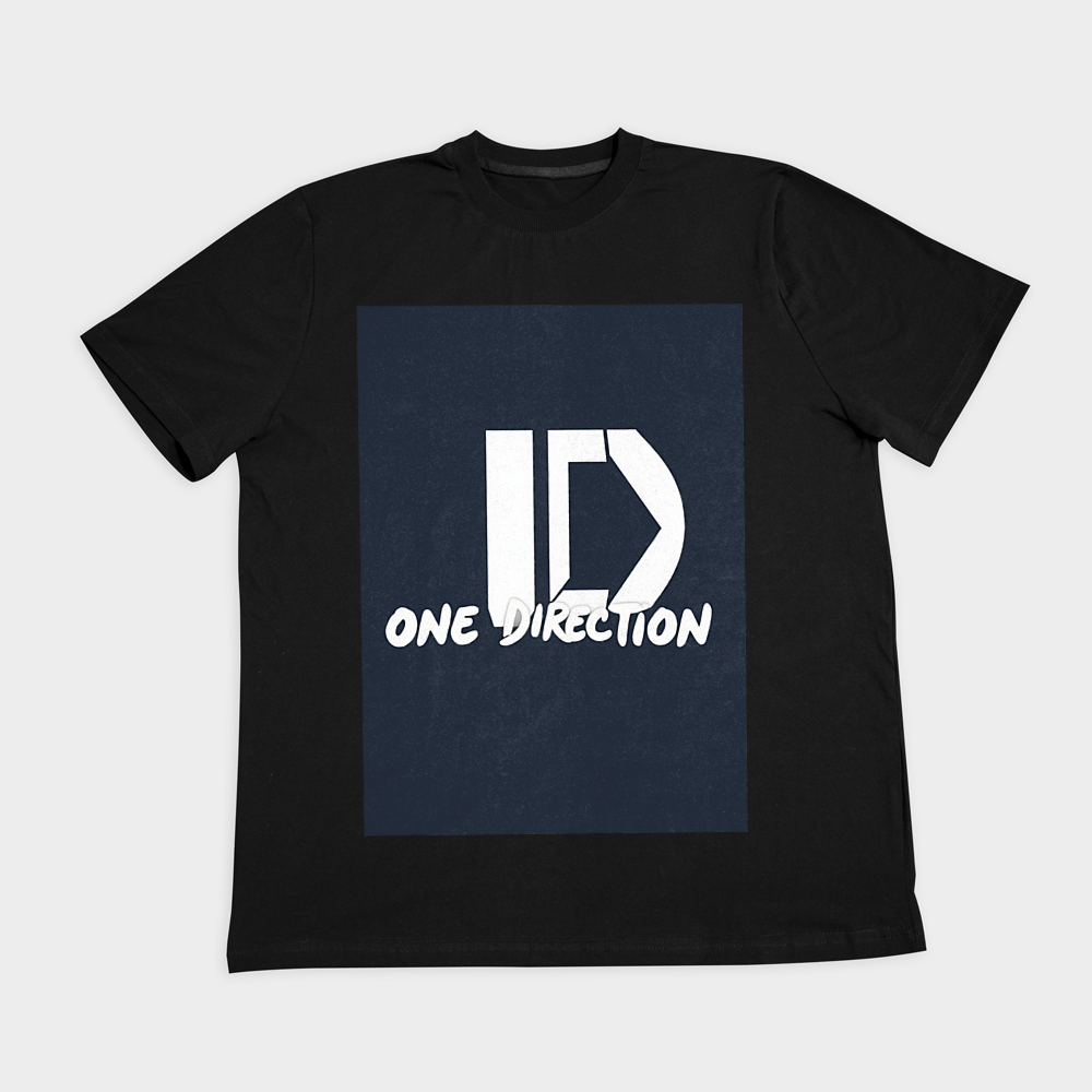تیشرت گروه واندایرکشن one directionنمای روبرو ۲ - رنگ مشکی1