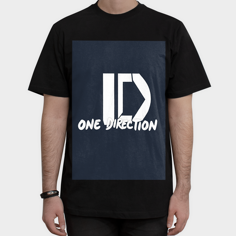 تیشرت گروه واندایرکشن one directionنمای روبرو ۱ - رنگ مشکی