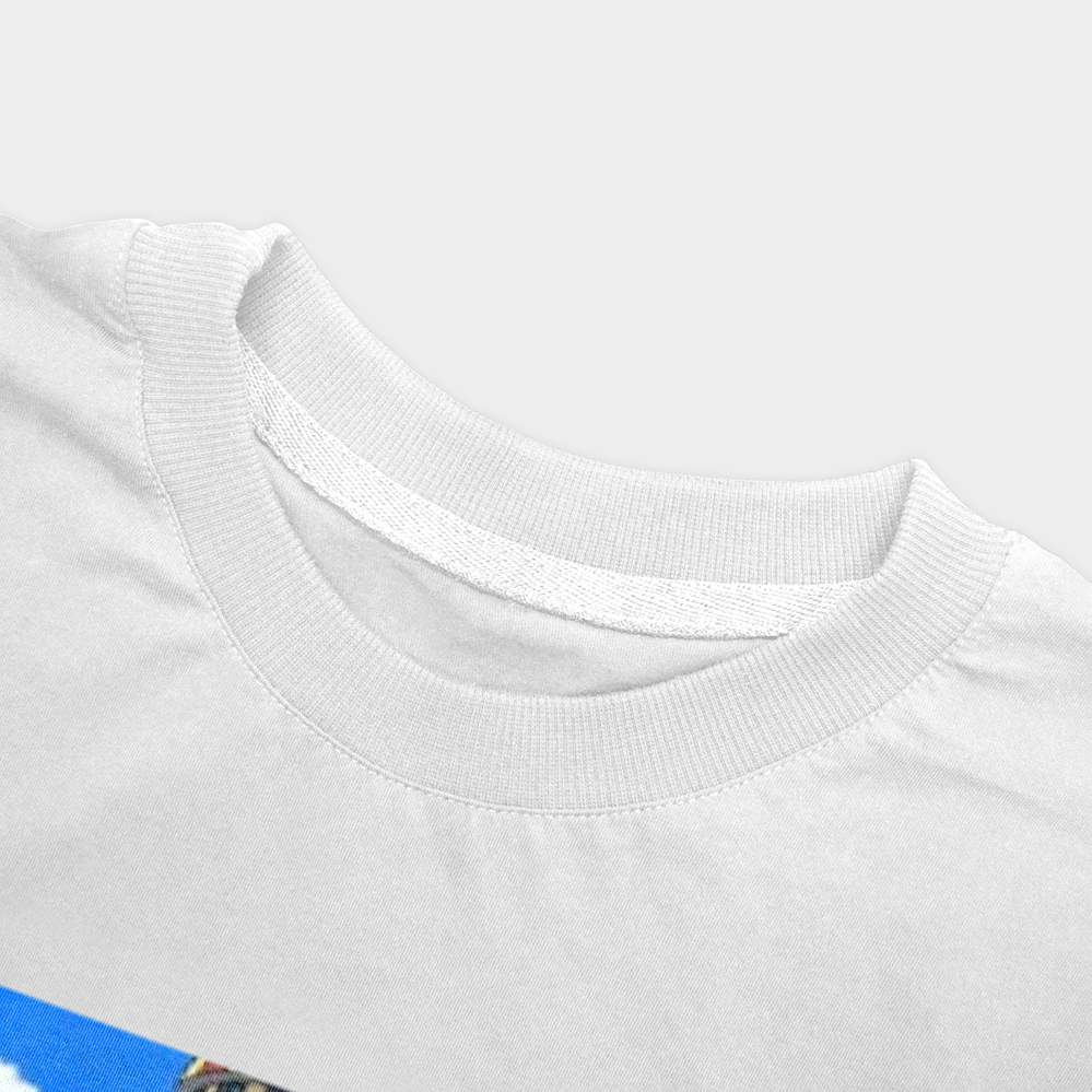 تیشرت ، t-shirtنمای نزدیک یقه - رنگ سفید5