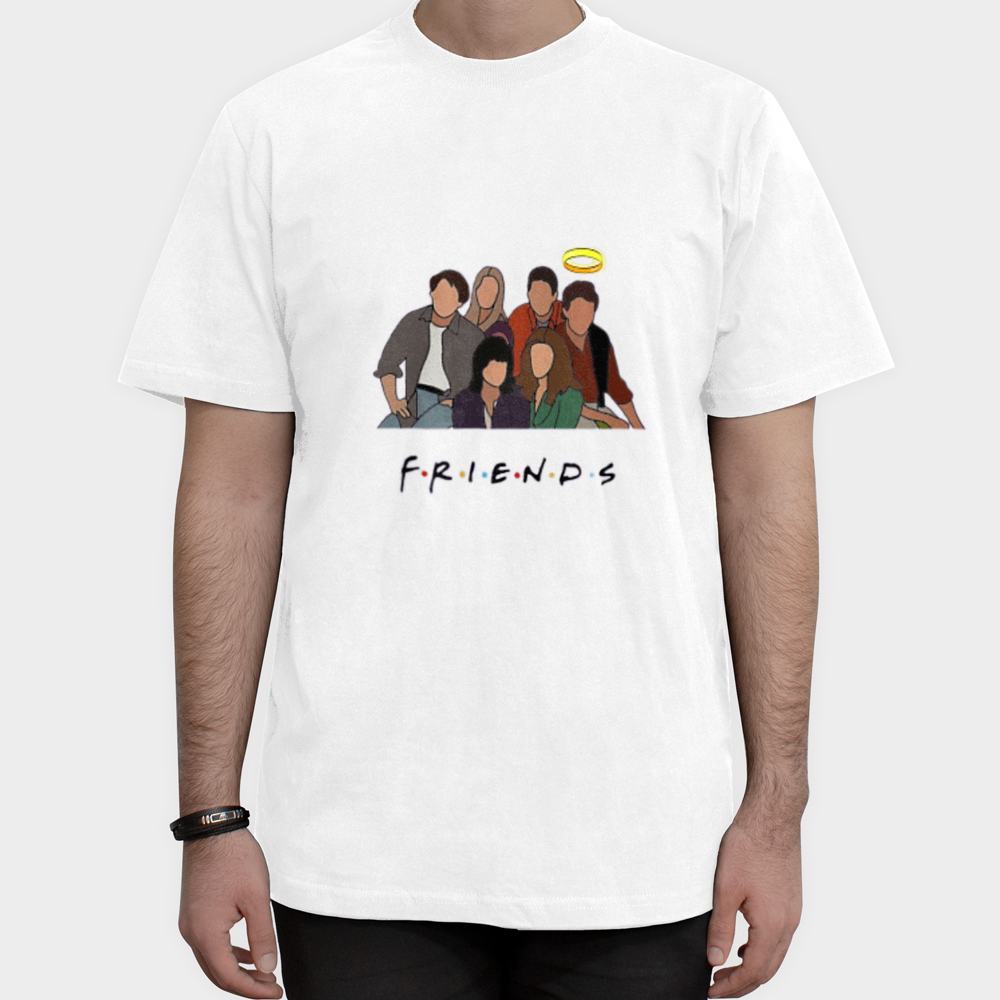 تیشرت سریال friendsنمای روبرو ۱ - رنگ سفید