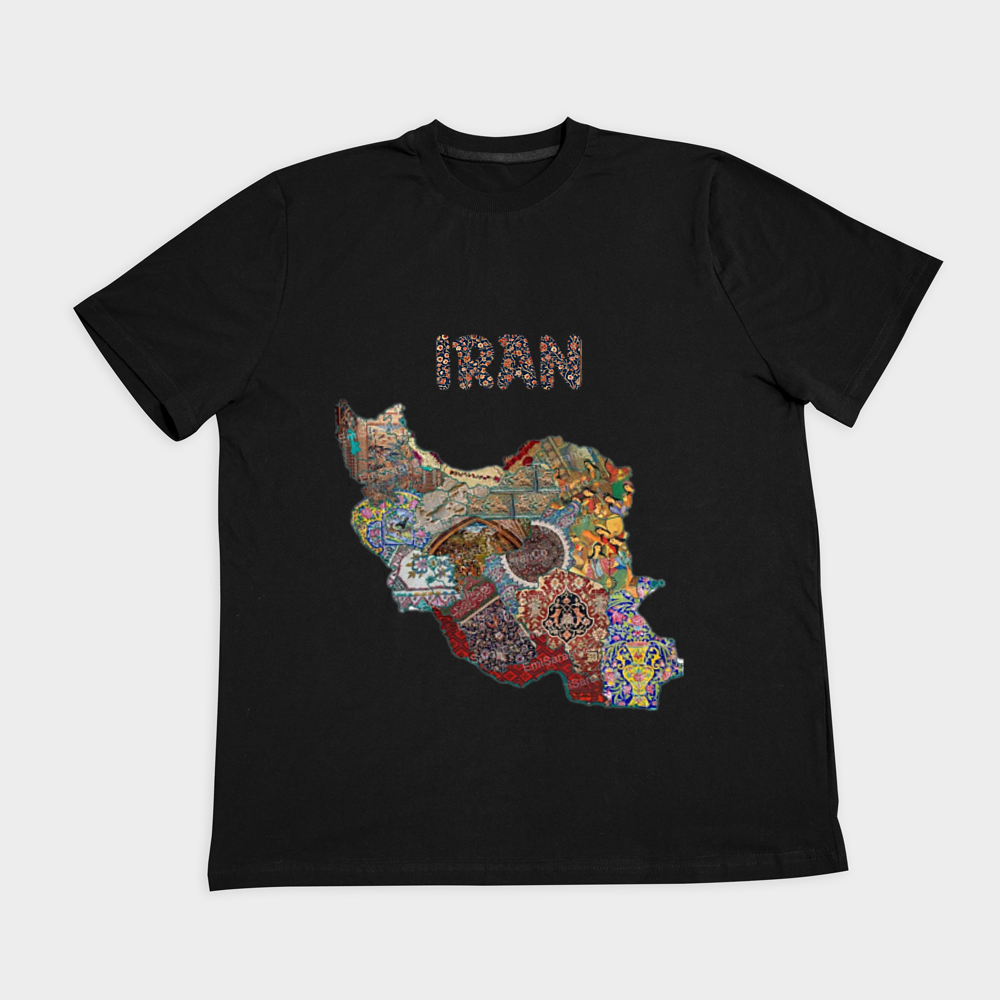 تیشرت ایراننمای روبرو ۲ - رنگ مشکی