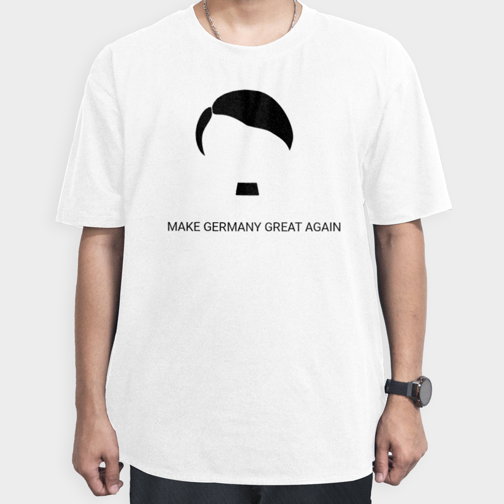 تیشرت لانگ نقاش اتریشینمای روبرو ۱ - رنگ سفید2