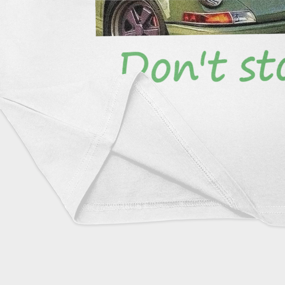 تی شرت نخ پنبه طرح پورشهنمای نزدیک پایین لباس - رنگ سفید3