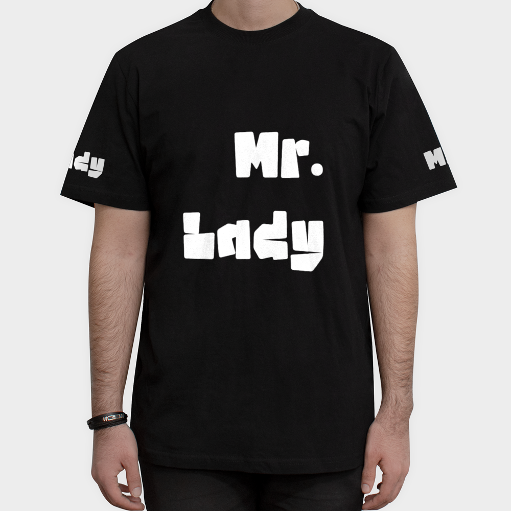 تیشرت Mr.Ladyنمای روبرو ۱ - رنگ مشکی2