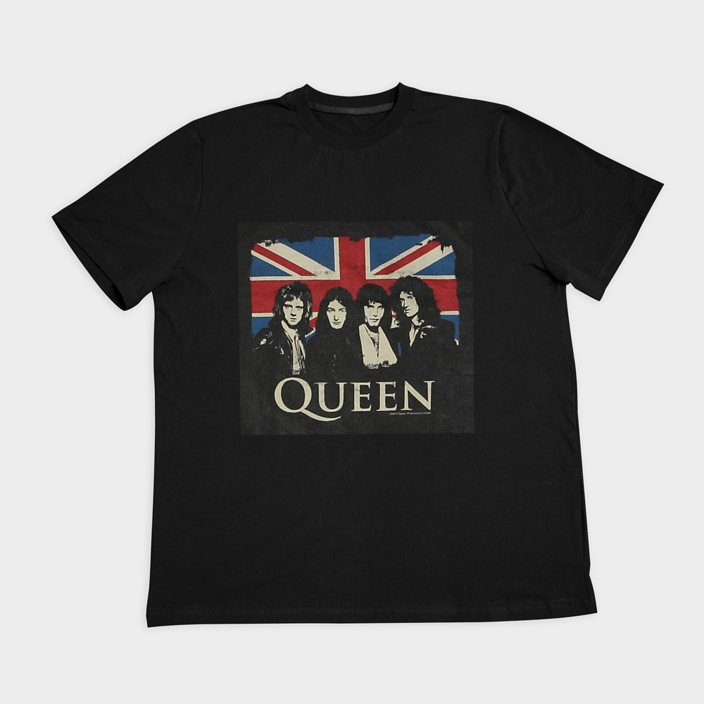تیشرت گروه راک Queenنمای روبرو ۲ - رنگ مشکی1