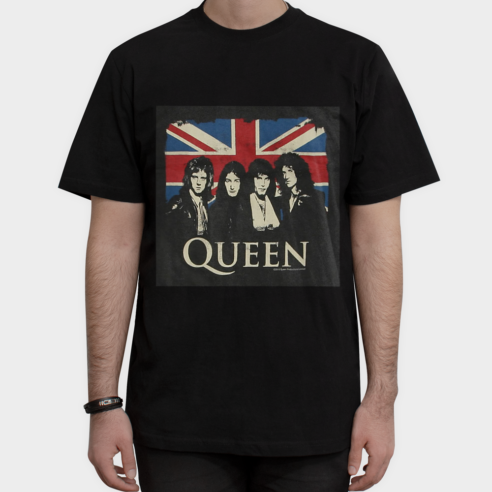 تیشرت گروه راک Queenنمای روبرو ۱ - رنگ مشکی