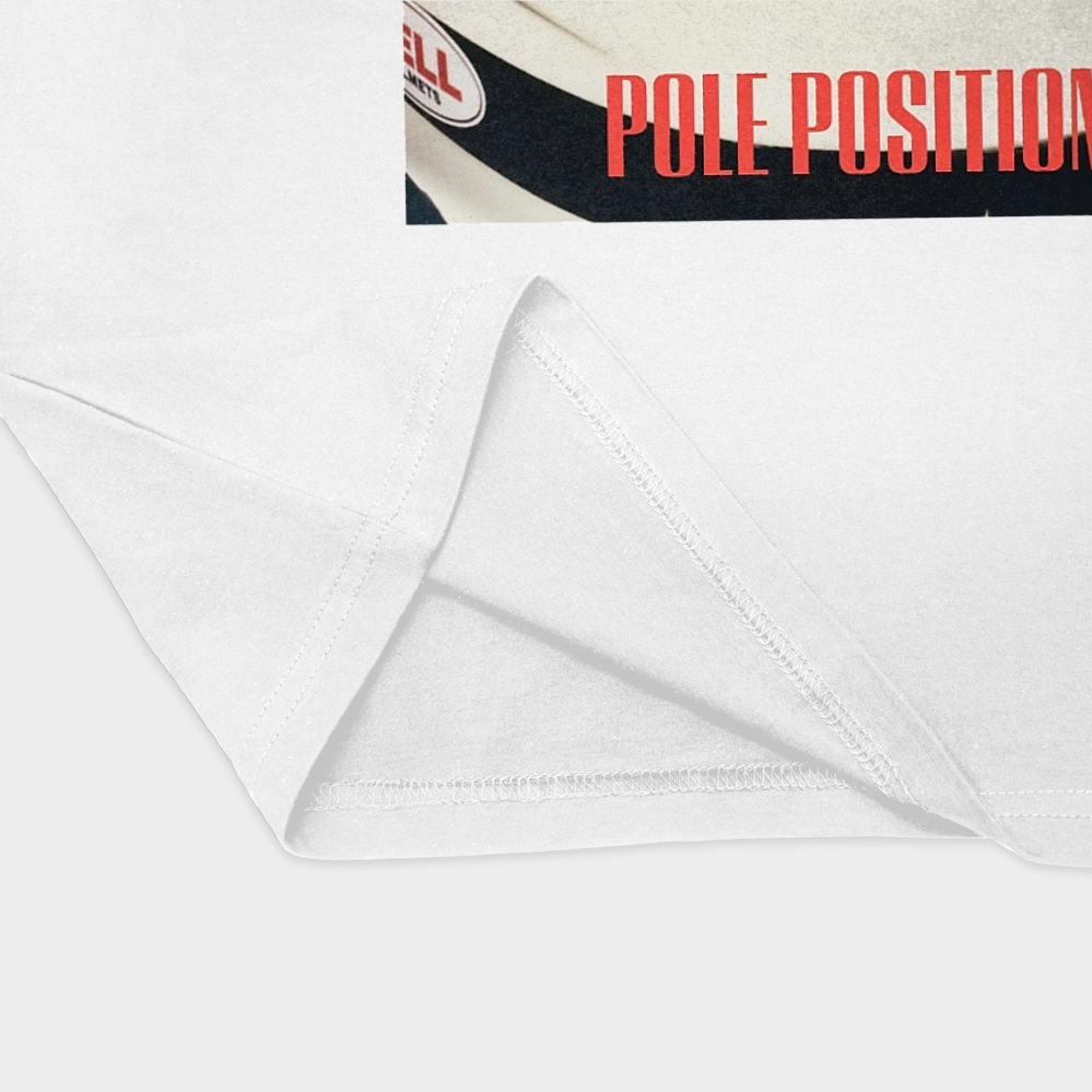 تیشرت طرح pole positionنمای نزدیک پایین لباس - رنگ سفید3