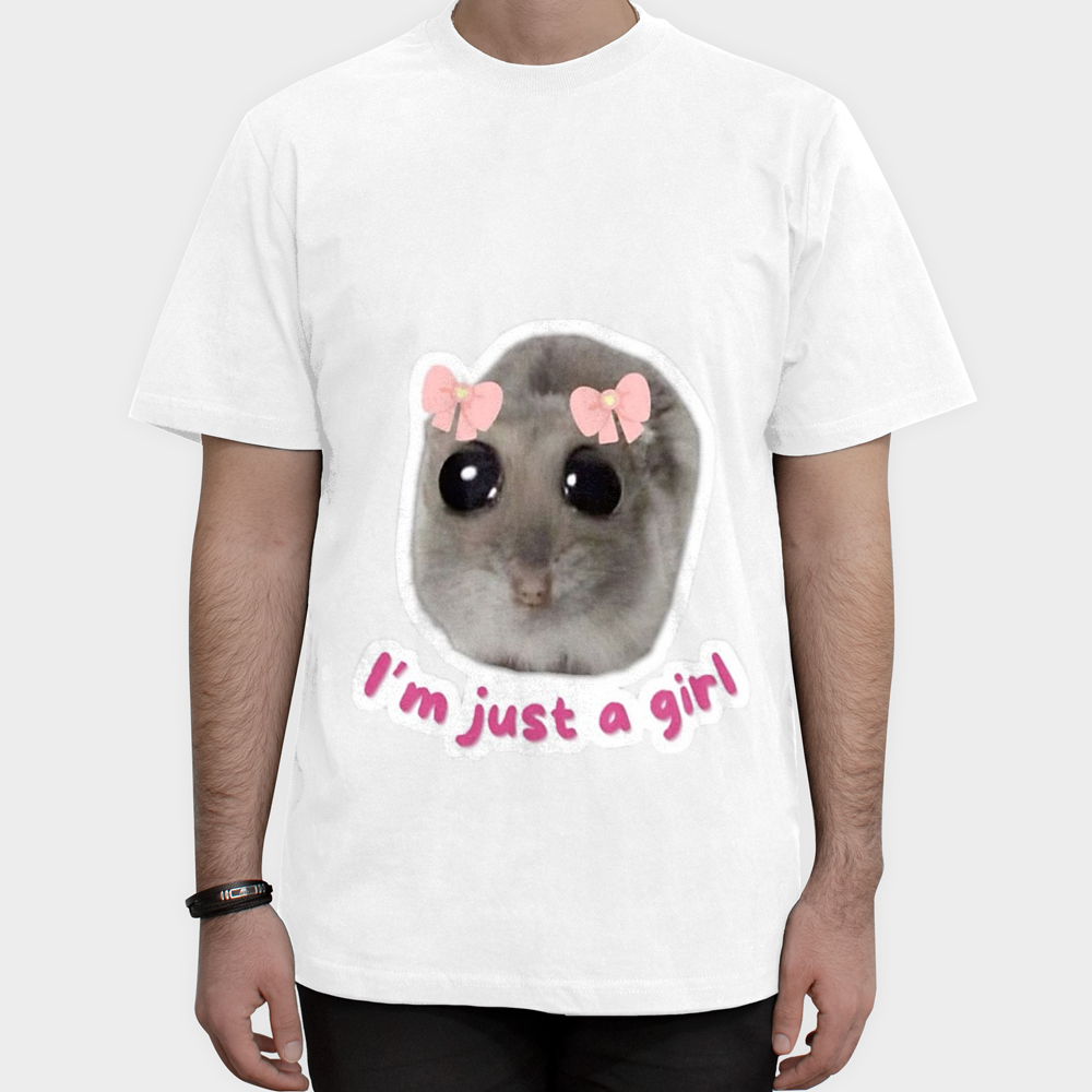 تیشرت I'm just a girlنمای روبرو ۱ - رنگ سفید1