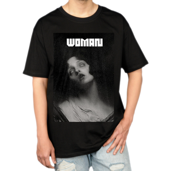 تیشرت طرح woman/زننمای روبرو ۱ - رنگ مشکی1