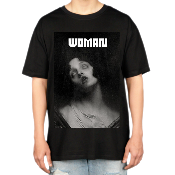 تیشرت طرح woman/زننمای روبرو ۲ - رنگ مشکی