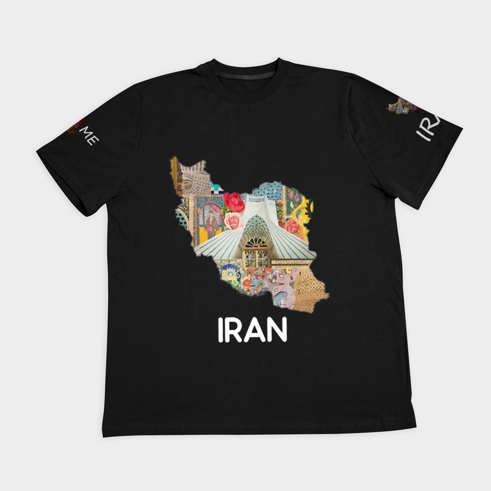 تیشرت طرح IRAN-HOMEنمای روبرو ۲ - رنگ مشکی2