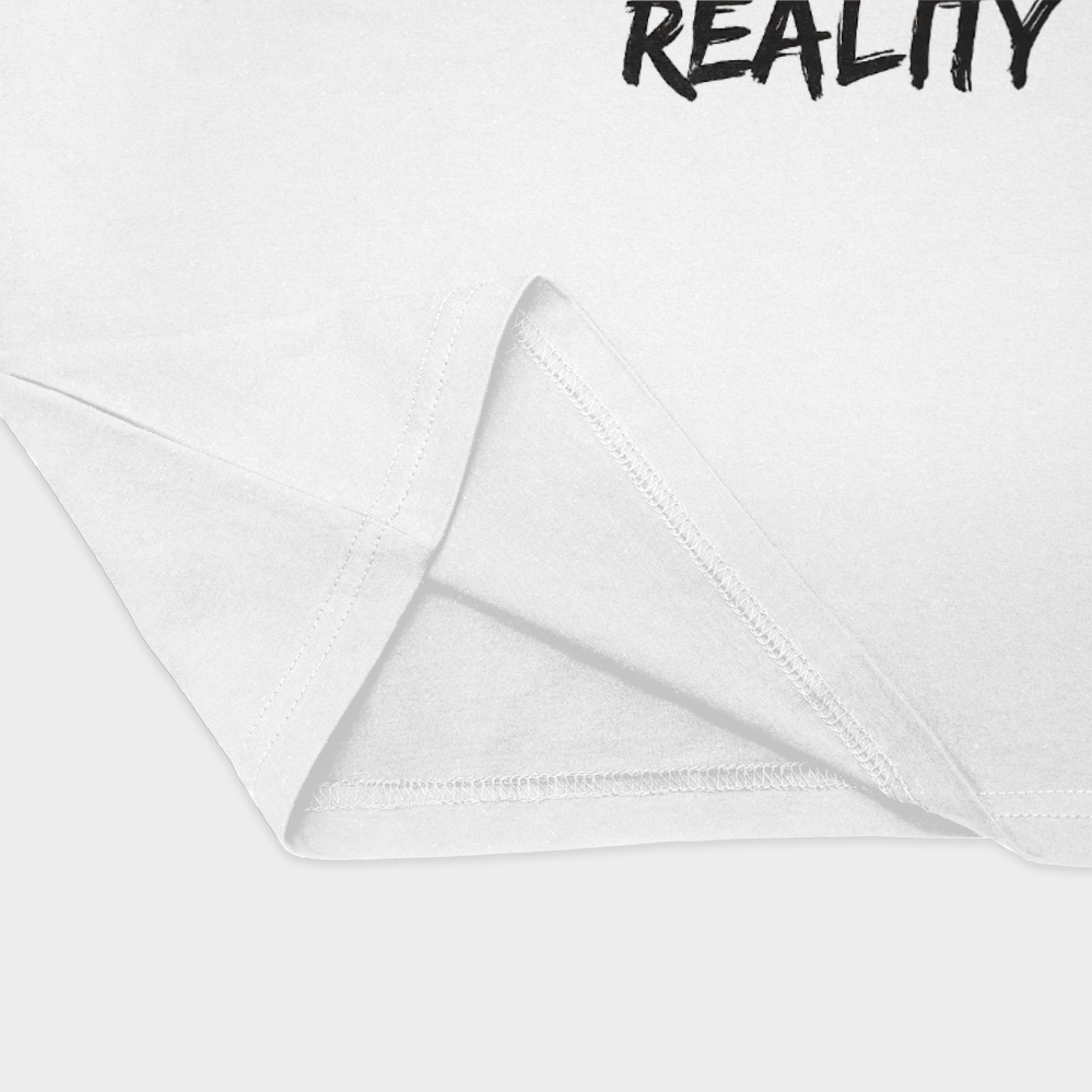 تیشرت_Realityنمای نزدیک پایین لباس - رنگ سفید2