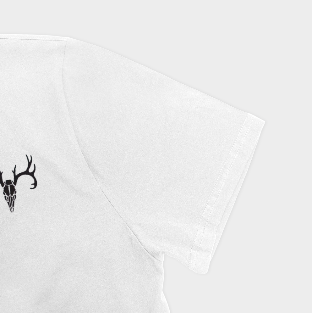 تیشرت_wild deerنمای نزدیک آستین چپ - رنگ سفید3