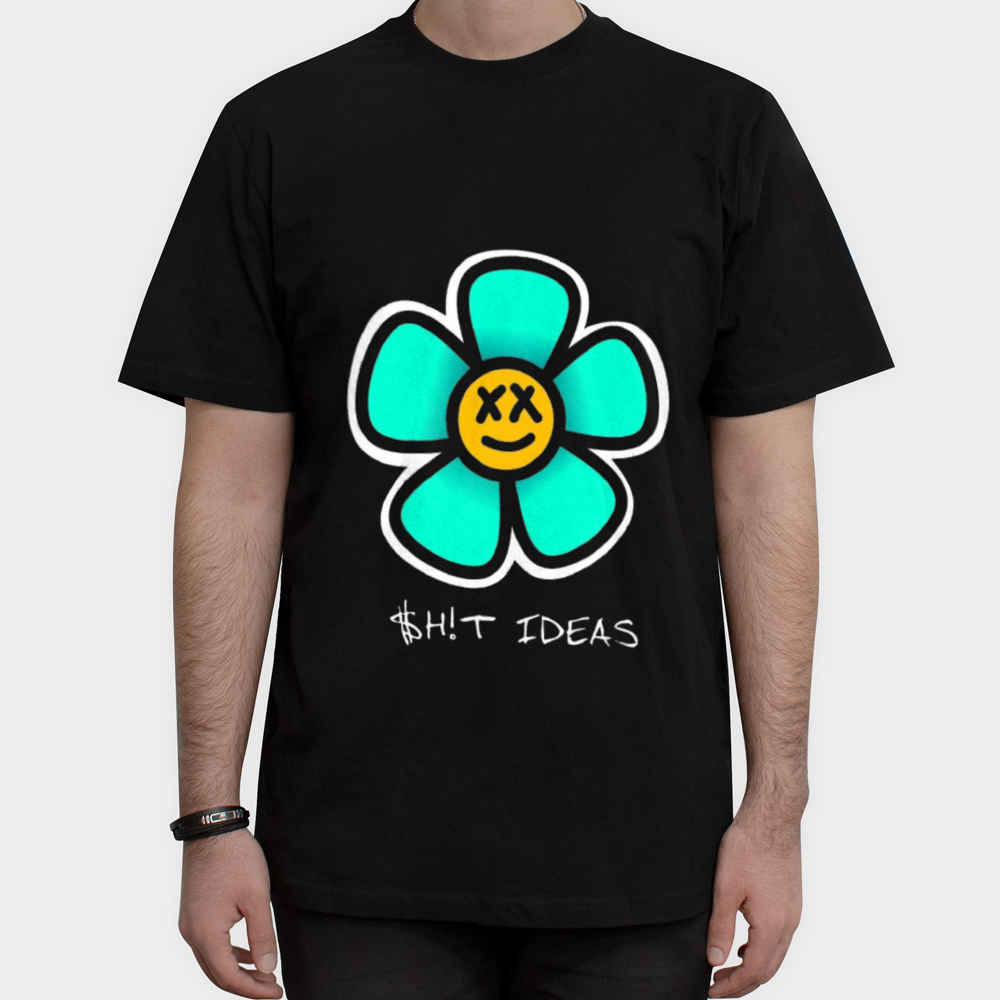 تیشرت_shit ideasنمای روبرو ۱ - رنگ مشکی