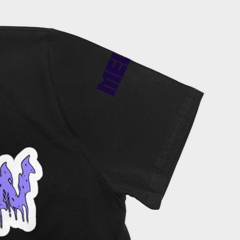 T shirtنمای نزدیک آستین چپ - رنگ مشکی4