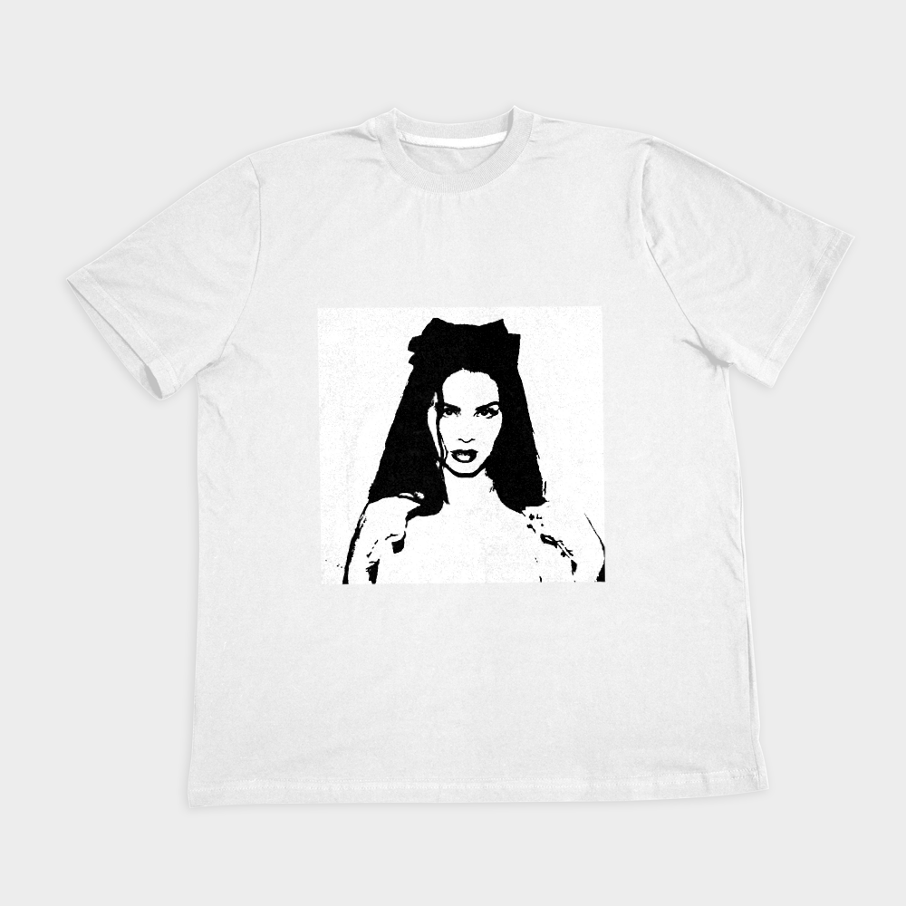 تیشرت لانا دل ری/lana del reyنمای روبرو ۲ - رنگ سفید
