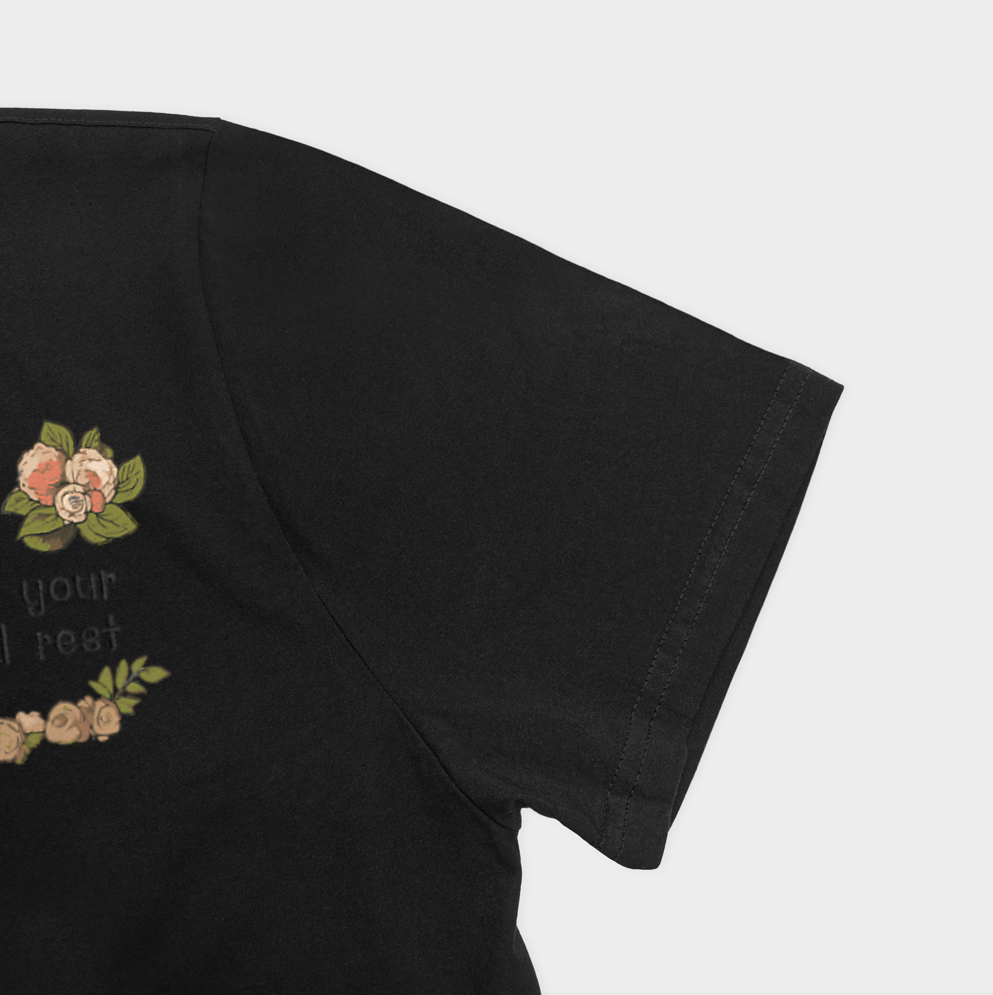 Vintage tshirtنمای نزدیک آستین چپ - رنگ مشکی