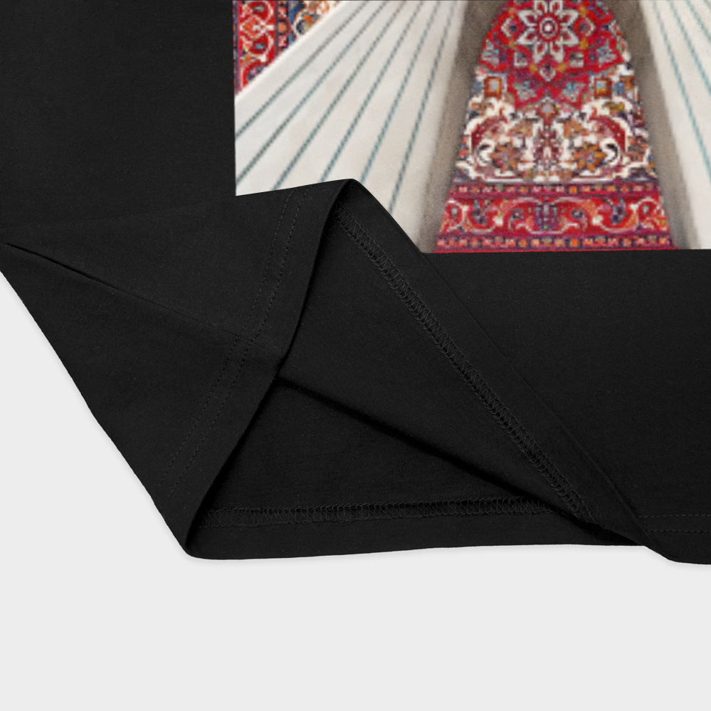 تیشرت ایراننمای نزدیک پایین لباس - رنگ مشکی2