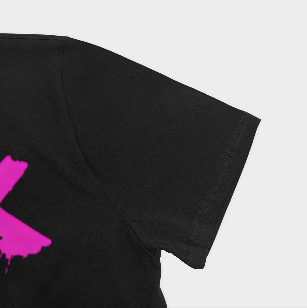 T-shirtنمای نزدیک آستین چپ - رنگ مشکی4