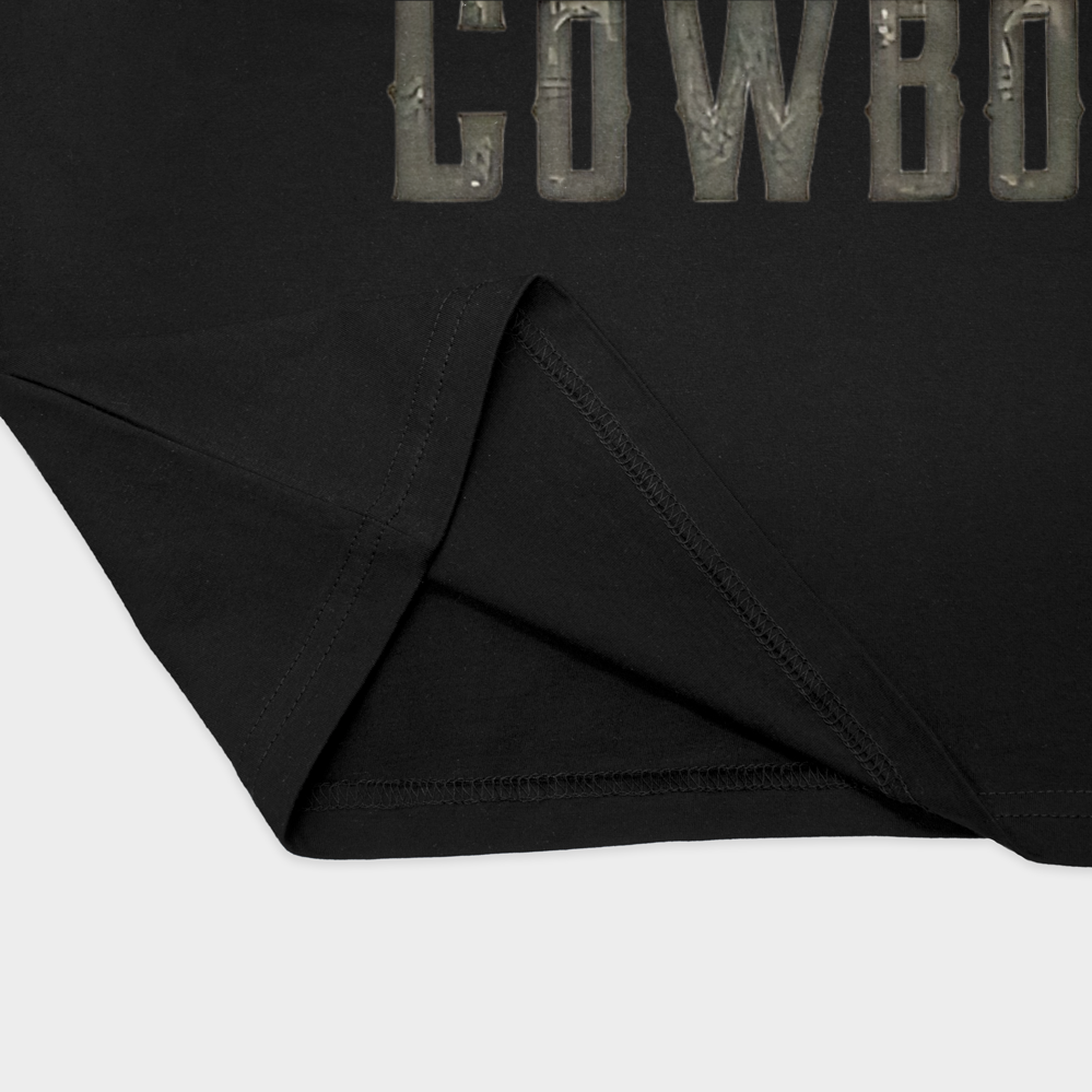 تیشرت Cowboyنمای نزدیک پایین لباس - رنگ مشکی2