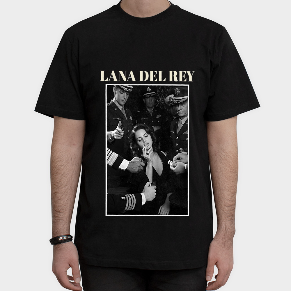 تیشرت مدل Lana del reyنمای روبرو ۱ - رنگ مشکی1