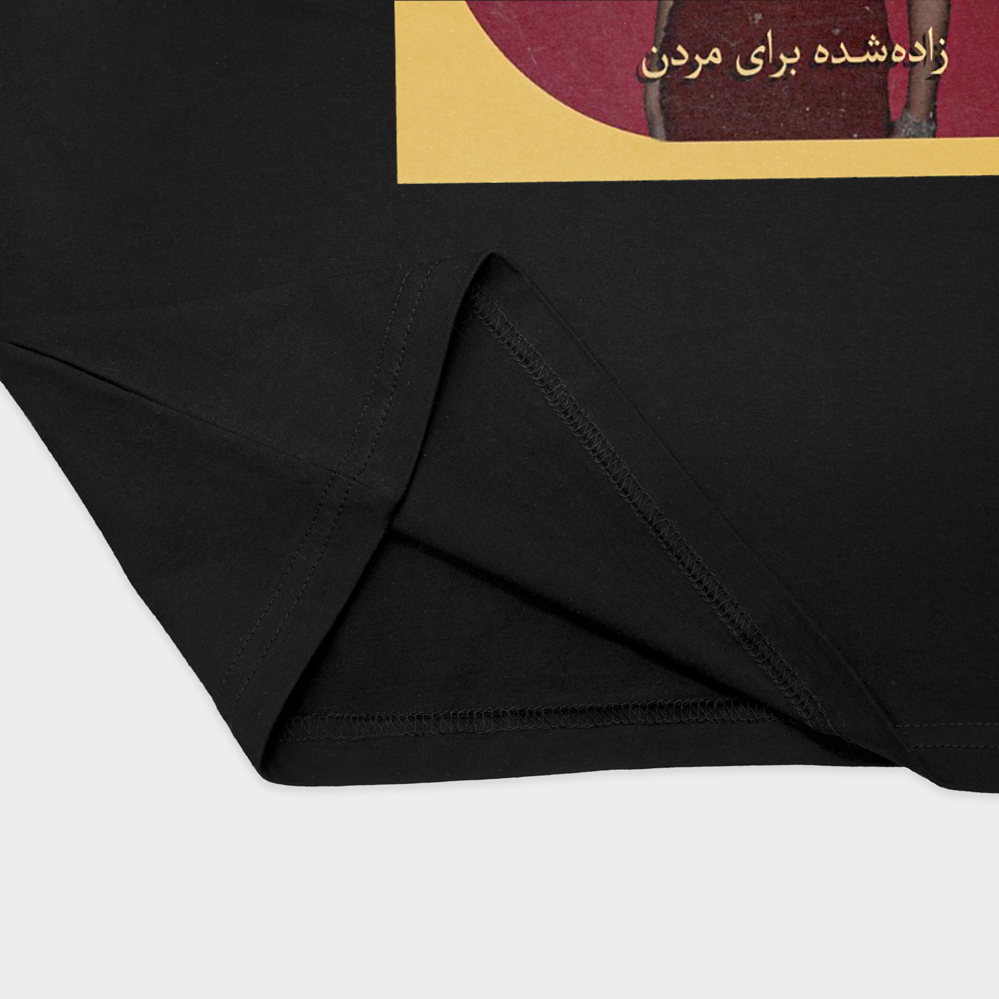 تیشرت لانا دل رینمای نزدیک پایین لباس - رنگ مشکی2