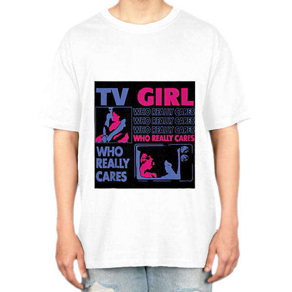 تیشرت طرح tv girlنمای روبرو ۲ - رنگ سفید2