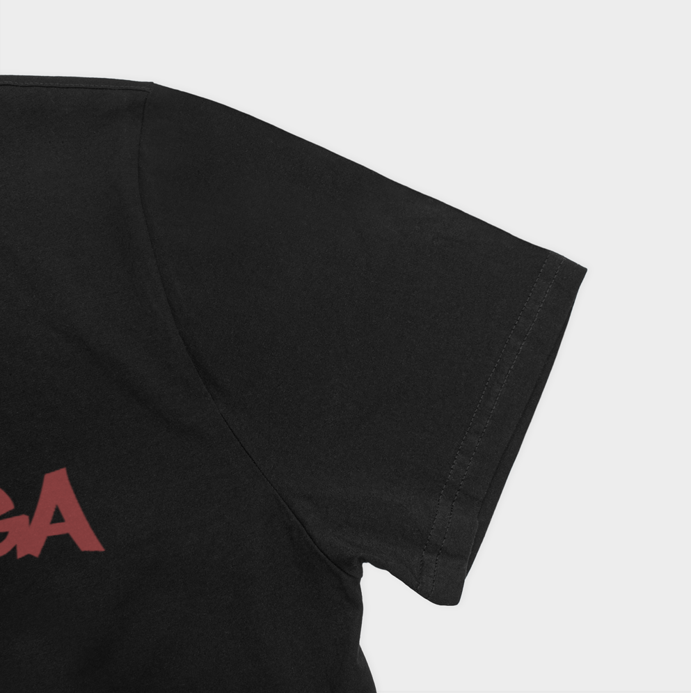 تیشرتbalenciagaنمای نزدیک آستین چپ - رنگ مشکی4