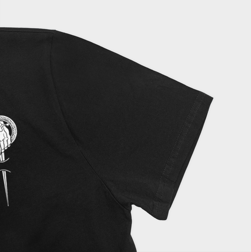 T-shirtنمای نزدیک آستین چپ - رنگ مشکی4