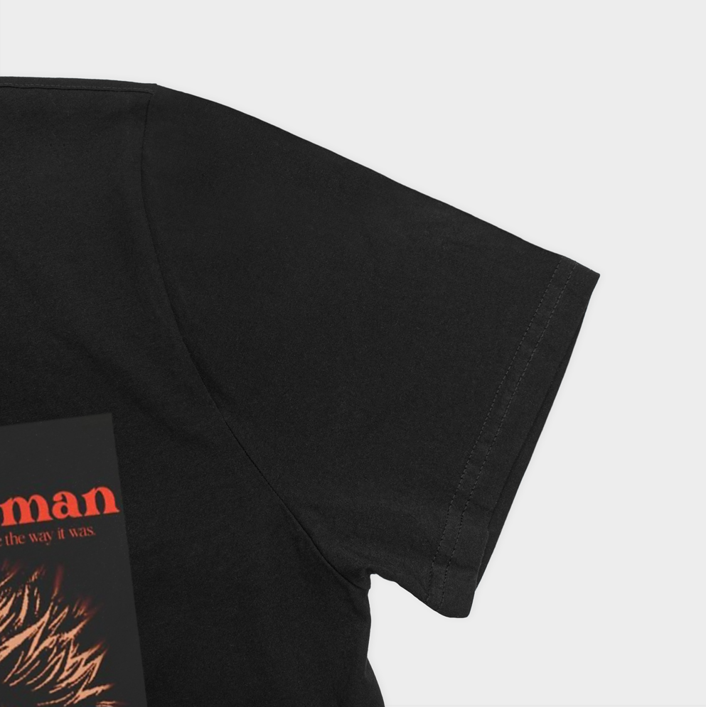 تیشرت berserk - برزرک شخصیت Guts - گاتسنمای نزدیک آستین چپ - رنگ مشکی3