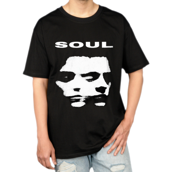 تیشرت Soulنمای روبرو ۱ - رنگ مشکی