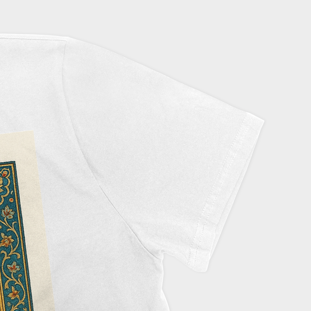 تیشرت دماوندنمای نزدیک آستین چپ - رنگ سفید3
