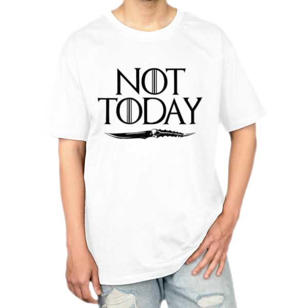 تیشرت نخ پنبه طرح Not Todayنمای روبرو ۱ - رنگ سفید
