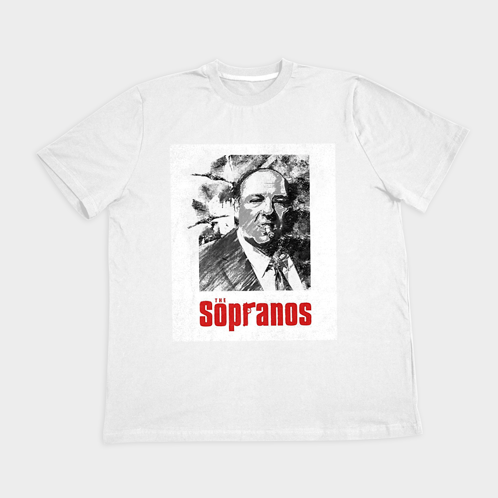 تیشرت طرح سوپرانوز the sopranos تونی سوپرانونمای روبرو ۲ - رنگ سفید1