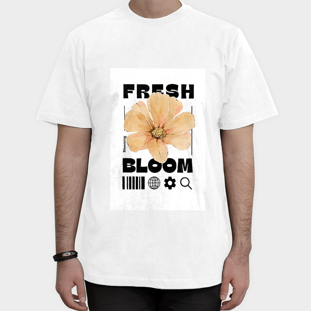 تیشرت basic | طرح flowers