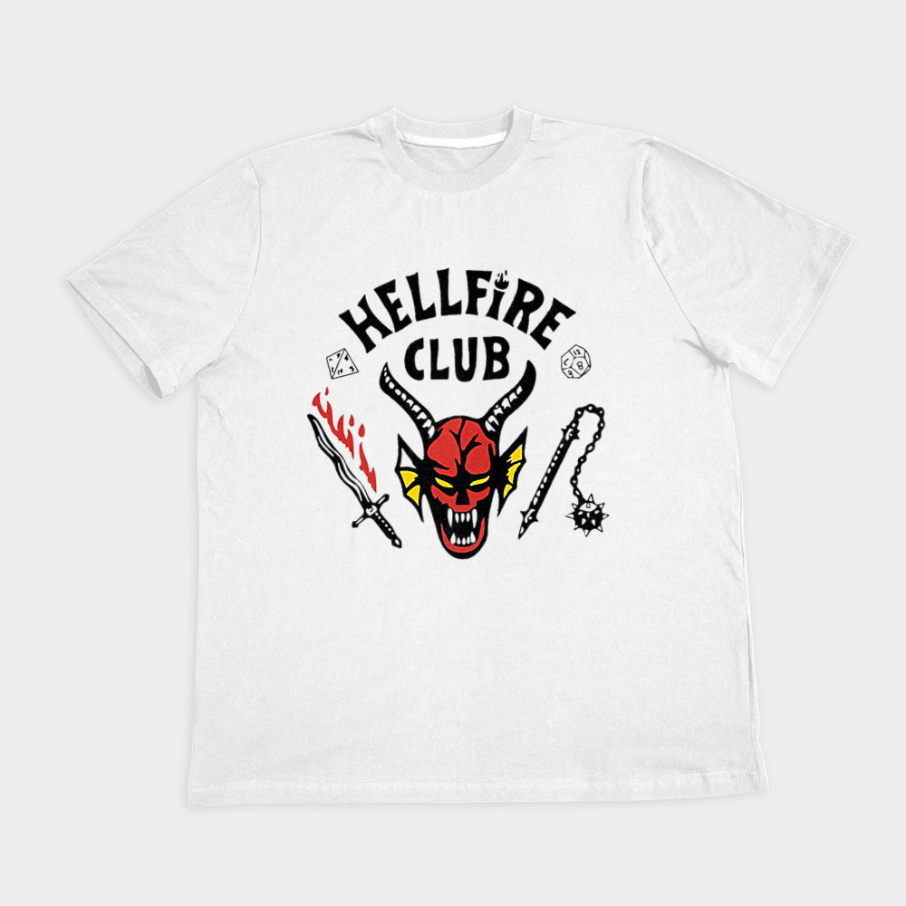 تیشرت hell fire clubنمای روبرو ۲ - رنگ سفید2