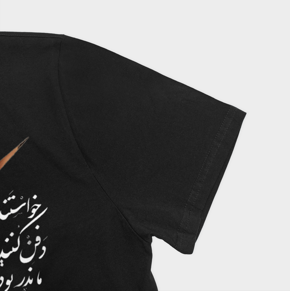 تیشرت بذرنمای نزدیک آستین چپ - رنگ مشکی3