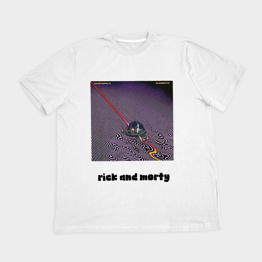 تیشرت rick and mortyنمای روبرو ۲ - رنگ سفید1