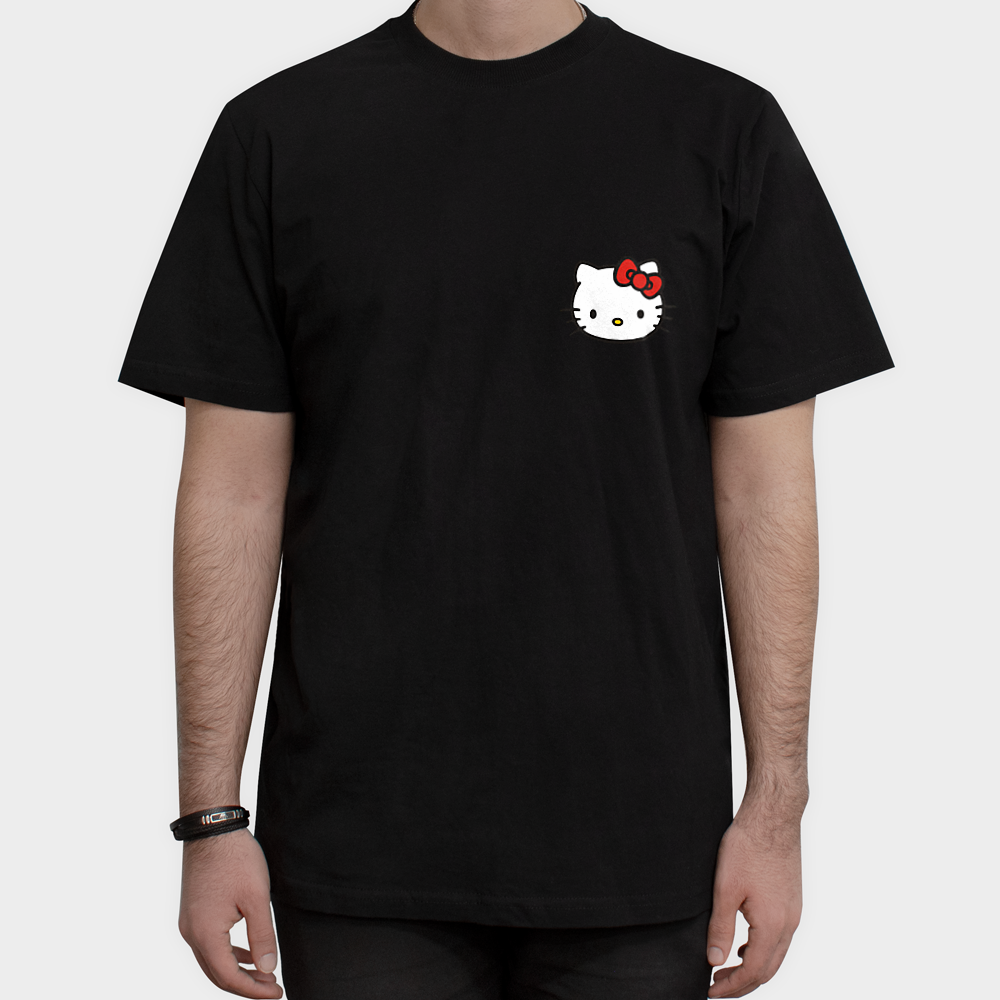 تیشرت Hello kittyنمای روبرو ۱ - رنگ مشکی3