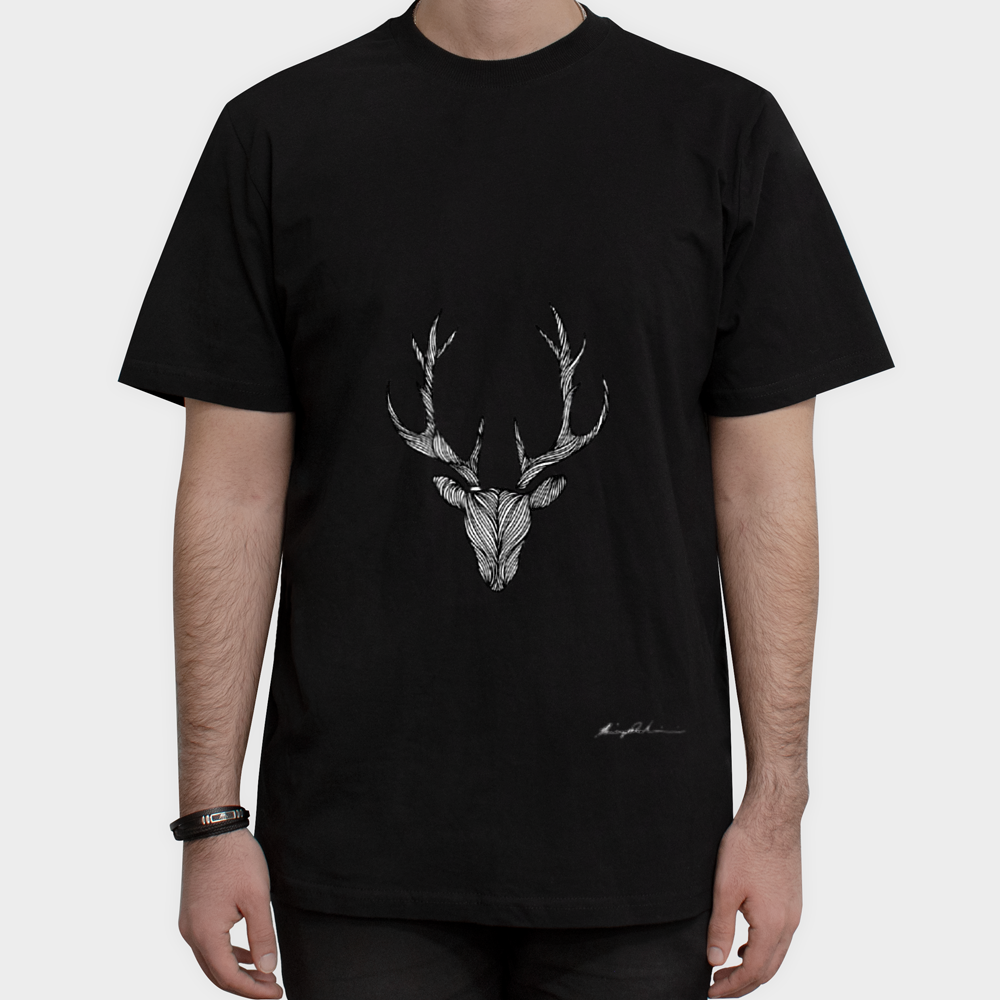 تیشرت_Deer2016نمای روبرو ۱ - رنگ مشکی1